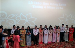 46 sinh viên được nhận học bổng Lotte